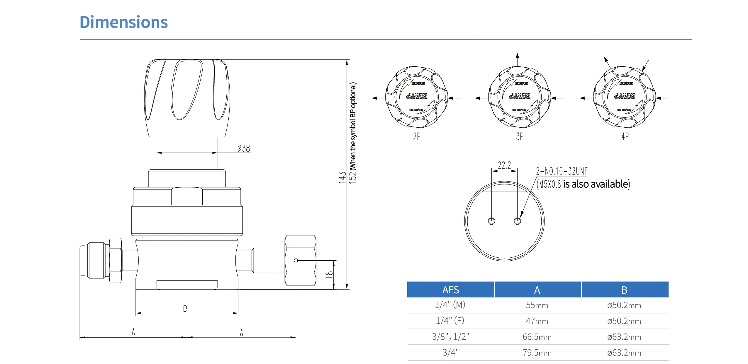 Регулятор AMFLO UHP AU23 Материал: Код SHP (Body-SUS316L VAR, Gland-SUS316L;Poppet, Nozzle,Diaphragm-Hastelloy®C-22,Seat: PCTFE) ; Поверхность 0.25 um; 4х портовый, вх. давл. 206 бар, CV-0.9