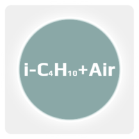 Калибровочная газовая смесь: ИЗОБУТАН (i-C4H10) 0.9 % + ВОЗДУХ (Air) ост. в баллоне 5 л. Сталь, вентиль Латунь