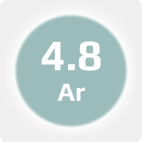 Аргон (Ar) 4.8 (99,998%) в баллоне 4-5л 150 бар, соединение  G 3/4 (DIN 9)